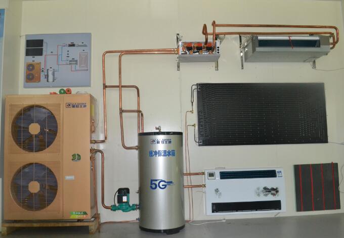 空氣能采暖，空氣能緩沖水箱